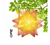 Portable Camp Light Star - Waterproof Polar Star Camping Lights,PP Board Lampshade, Portable Camp Gear Ornament for Tent Hiking Travel Garden Decor