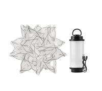 Portable Camp Light Star, Waterproof Polar Star Lamp, Ambient Camping Lantern, PP Board Lampshade Decor, Compact Outdoor Gear for Patio, Awning, Garden, Party, 16.8x3x0.1cm