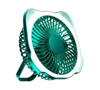 Portable Camp Tent Fan,Camp Tent Fan Led Lantern Combo - Portable Desktop Fans, 5-Speed Battery Powered USB Rechargeable Fan