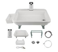 Portable Camp Washing Basin - Sturdy Construction Broad Opening Design Sink for Hand Cleansing Dish Cleaning | Excursion Yard Green Space Exterior Hygiene for Female Male Grownup Voyagers