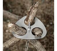 Portable Campfire Stand, Outdoor Cookware Stand, Campfire Cooking Accessories Set, Camping Cooking Tripod That Can Be Built With Three Branches, with Adjustable Hanging Chain, Campfire Grill Rack