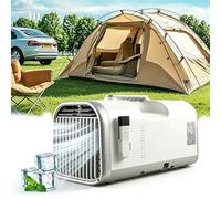 Portable Camping Air Conditioner, Quiet Small Tent Air with 5100 BTU Cooling for Camping, RV, Tents & Small Room, 110V 400W Low Power Consumption with 12H Timer, Remote Control 60°F-89°F V1pro