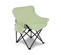 Portable Camping Chair Folding Outdoor Set of 2 with Storage Bag Lounger Sunbathing Chaise Lounge Beach Chair Foldable Thicken 600D Oxford for Fishing Picnics Support 330 Lbs ,One Size, Light Green
