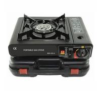 Portable Camping Gas Cooker Single Burner Stove Enamel Pan Holder BBQ Caravan Outdoor EN417 Compliant Premium Camping Stove with Automatic Ignition System & Heat Control (Gas Stove Only)
