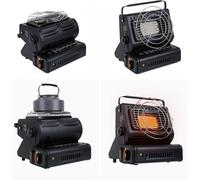 Portable Camping Gas Heater & Stove 1.3kW, Black