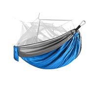 Portable Camping Hammock with Mosquito Net Ultra-Lightweight Double Nylon Hammock for Outdoor Adventure Ideal for Hiking and Backpacking (Pig)