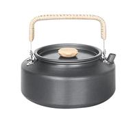 Portable Camping Kettle, Outdoor Tea Pot | Ergonomic Outdoor Tea Pot,Heat Resistant Water Kettle, Grey Camp Kettles Picnics, Backpacking, Pie