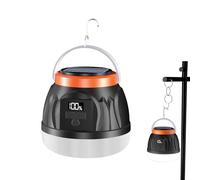 Portable Camping Lamp | Lantern With Digital Display 3 Modes - Rechargeable Camping Lantern | For Garden Backyard Yard Landscape Driveway Patio Yard Path
