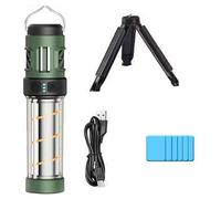 Portable Camping Lantern,Camping Mosquito Killer Lamp, Waterproof Mosquito Killer Lantern with Tripod & Magnetic Base, Rechargeable LED Lantern and Flashlight, Camping Light for Outdoor (Green)