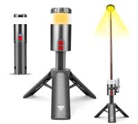 Portable Camping Lantern Rechargeable 10000mAh Telescopic LED Tent Lamp IPX5 Waterproof Multi-Functional Rechargeable Outdoor Light with Stand for Adventure Emergency Hiking