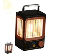 Portable Camping Lantern - Solar Powered Rechargeable Wireless LED Garden Tent Lamp Outdoor Table Lamp for Yard, Patio, Hiking, Picnic, Friendly Portable Lighting