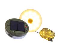 Portable Camping Light Round Solar Texture Suitable for Outdoor Adventures and Family Trips Portable Camping