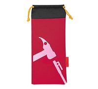 Portable Camping Pouch Hammer Nail Pouch, Tent Peg Bag, 14.17x6.3in Lightweight for Hiking Outdoor Use Camping (Burgundy)