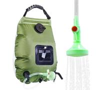Portable Camping Shower, 5 Gallon 20L Solar Bath Bag, Large Capacity with Hose and Spray Head, Bag, Easy Setup in Outdoor Camp, Bath Accessories for -Hint
