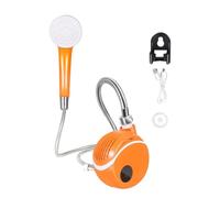 Portable Camping Shower - 6000mAh Rechargeable Pump | Smart LED Digital Display | Waterproof Electric Outdoor Showering Kit For Hiking Travel RV, 4 Spray Modes Pet Washing, Car Cleaning Shower Head