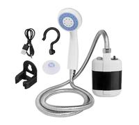 Portable Camping Shower - Portable Electric Bath Pump, Rechargeable Submersible Device, Lightweight Outdoor Rinsing Tool, High Flow Low Energy Consumption Units | At