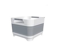 Portable Camping Sink, Dish Tub for Outdoor Camp Sink Washing Bottles,Hands and Fruit,Foldable Wash Basin Gray