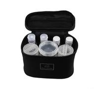 Portable Camping Spice Set with Multiple Transparent Bottles and Sauce Boxes, Storage Bag Made with Oxford Cloth for Organized Outdoor Cooking