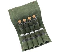 Portable Camping Spices Jars Bag Multifunctional Spices Storage Jar Bag for Camping and Picnics Includes 9 Bottles Hiking Set