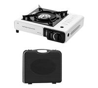 Portable Camping Stove Burner - Backpack and Survival Oven | Personal Cooking System | Camp Kitchen Equipment A Single Burner Outdoor Cooking Grill for Camping Picnic Hiking Fishing