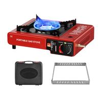 Portable Camping Stove, Compact Camping Hob - Outdoor Stove 2 in 1 Camping Stove Portable Grill Stove for Picnic Camping Adventure Table Stove Hiking Stove