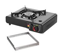 Portable Camping Stove, Outdoor Cassette Stove, Cooker, Single Burner, Automatic Ignition System, BBQ for Travel, Hiking, Climbing, Women, Adults, Adults