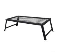 Portable Camping Table, Foldable Outdoor BBQ Table, Lightweight Steel Mesh Design, Ideal for Pics, Beach, Tailgating, and Travel
