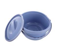 Portable Camping Toilet Bucket with Lid, Thickened PVC, Dual Handles | Emergency Bathroom Solution, Easy Carry Design, for Seniors, Patients, , Bedside and Travel
