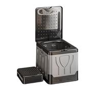Portable Camping Toilet Comfort Folding Seat with Lid | Foldable Portable Toilet Room Pot for Camping Fishing Road Trip Beach Tent Boat Hiking Home Adults