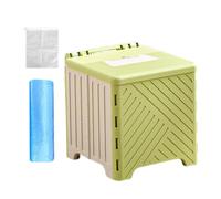 Portable Camping Toilet - Foldable Outdoor Commode, Travel emmergency Seat | Compact Design Bucket, Detachable Waste Container with Sturdy Lid for Hiking Trips and Car journe Comfort During Outdoor A