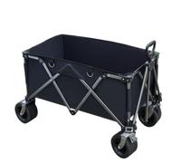 Portable camping trailer, Foldable Cart Outdoor Trailer Multi-functional Sketching Folding Small Pull Trolley(Black)