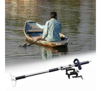Portable Canoe Boat Drill Propeller with Clamp, Underwater Trolling Motor Kit, Emergency Paddle Propeller 39"/49" Long, Durable Aluminum Bracket for Easy Use