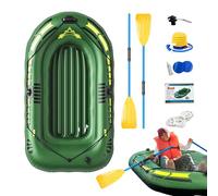 Portable Canoe Dinghy Set - Dinghy with Air Pump Rowing Accessories, Inflatable Water Boat Outdoor Comfortable Dinghy for Adults Children Lake, Complete Set for Leisure Fun