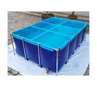 Portable Canvas Fish Pond for Aquaculture, Indoor Koi & Turtle Habitat, Temporary Holding Tank