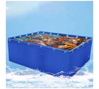 Portable Canvas Fish Tank for Temporary Saltwater Fish Storage - Above Ground Pond Liner for Agriculture, Gardening, Aquaculture & Outdoor Use
