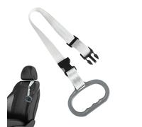Portable Car Door Handle Alternative - Heavy Duty Headrest Grab Handles, Adjustable Rear Passenger Assist Safety Loop with Ergonomic Comfort Grip for Elderly, Pregnant Women & Kids, Single Gray