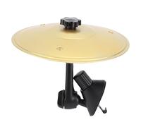Portable Car Drum Cymbal, Car Crash Cymbal Decoration Car Vent Drum Crash Cymbal with Adjustable Bracket for Air Vent In Vehicle Entertainment (Gold)