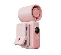 Portable Car Fan, 360 Degree Rotation Clip On Rechargeable Ventilator with LED Display Handheld Cooling Fan for Car Travel Camping Beach Dorm Classroom Use, for Kids Adults Outdoor Summer Cooling