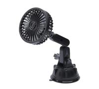 Portable Car Fan, Quiet Auto Refrigerator with Suction Mount, 3 Speed Adjustable Airflow, 360° Rotating Head, Compact Cooling Solution