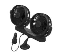 Portable Car Fan - USB Head for Car Accessories | Cooling Accessories 360° Rotatable with 3 Speeds and Suction Cup for Camper Van Sedan