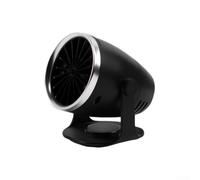 Portable Car Heater 12V 90W Fast Defrost Fan for Windshield Demisting - Adjustable Airflow Vehicle Warming Device Black 11x10.8cm