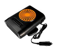 Portable Car Heater - 200W Car Heater Fan, 12V/24V Windshield Defroster | Compact Automobile Interior Heating Unit for Winter Driving, Parking, Trips, Trucks, Trailers, Garage, Outdoor Tailgate Events
