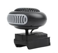 Portable Car Heater Bare Unit For Rapid Heating And Anti Tip Design Grey Metal Plastic Construction For Windows Defogging In Vehicles And Small Spaces During Cold Weather Road Trips(B)