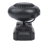Portable Car Heater Bare Unit With Anti-tip Design For Rapid Defogging And Heating, Metal And Plastic Construction For Vehicles And Workspaces, Grey Color Option(C)