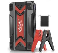 Portable Car Jump Starter, 3000A Peak, 12V Battery Pack with LED Emergency Light, SOS Mode, USB Fast Charging, 5.0L Gas/4.0L Diesel Compatible