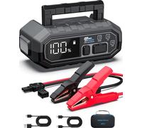 Portable Car Jump Starter 4000A: 12V Battery Jumper Emergency for 10.0L Gas Diesel Engines, Power Booster Start Boost Charger, Intelligent Protection, USB-A Type-C Ports with mutifuctional Light