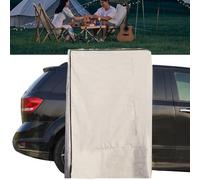 Portable Car Roof Awning Tent, Waterproof Privacy Shelter with LED Light for Overland Camping, Outdoor Changing Room Solution