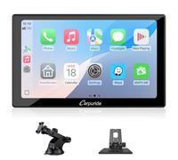 Portable Car Stereo, Carpuride V9 Wireless Carplay & Android Auto,9 Inch 1080P HD Touch Screen Radio with BT 5.0, Mirror Link, light-sense Support Truck RV Dash Mount