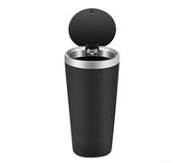 Portable Car Trash Bin for Cup Holder Mounting with Cross-Functional Use in For Home Office Bedroom and More (Silver)