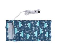 Portable Car Travel Bottle Warmer, USB Milk Heat Keeper Baby Bottle Warmer with USB Data Cables Infant for Travel Camping (Snowflake)